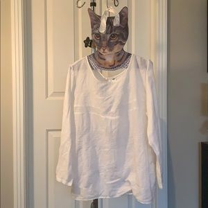 White light Cotten half sleeve shirt